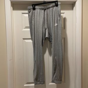 Men’s gray nikes joggers large